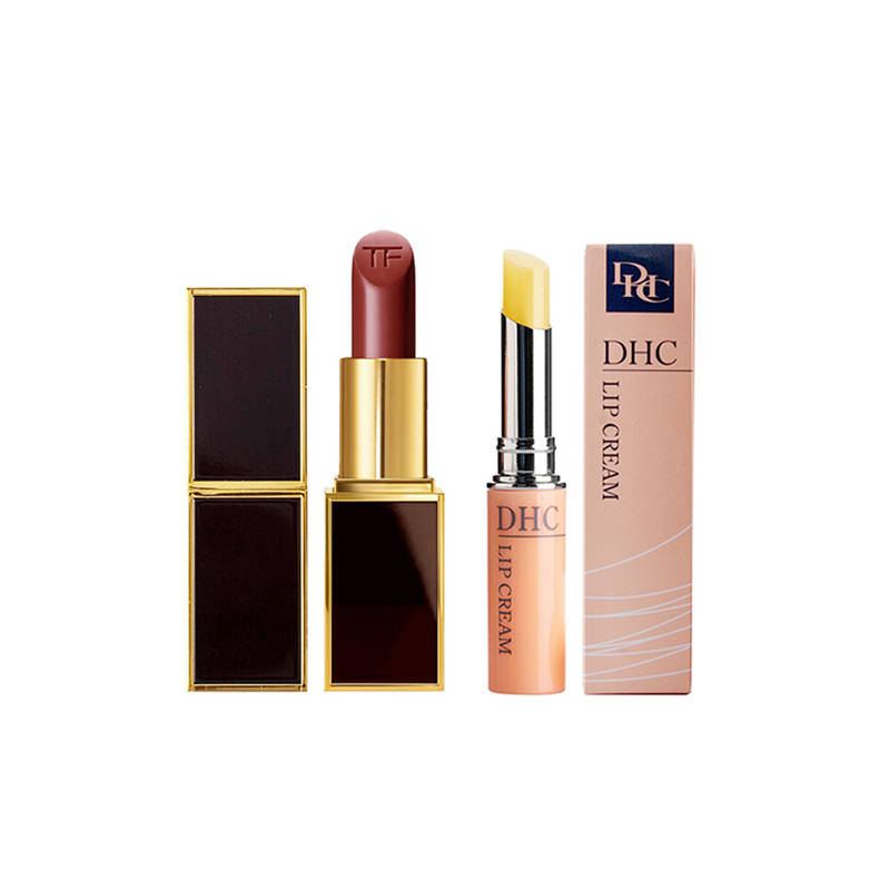 TOM FORD 黑管口红+DHC护唇膏